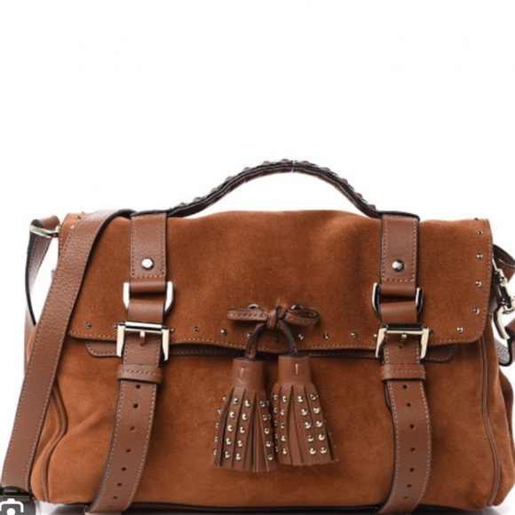 Mulberry Handbags - Suede studded tassel Mulberry Alexa bag authentic